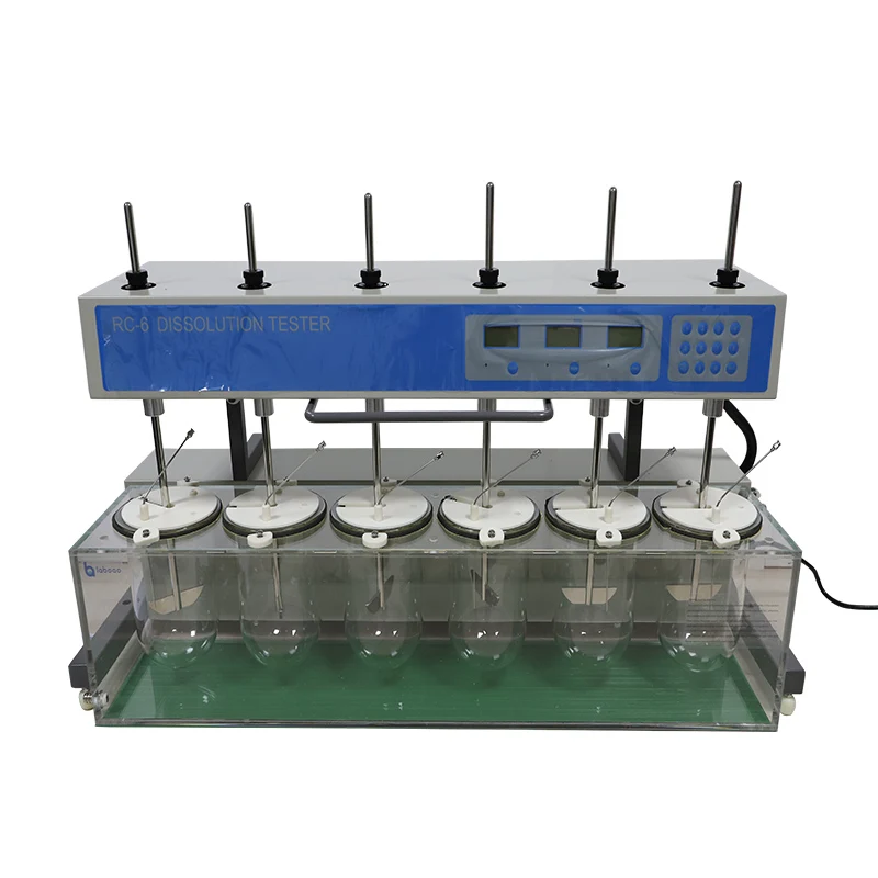 Тестер растворения испытательного аппарата RC-6, 6 чашек с автосамплером
Тестер растворения испытательного аппарата RC-6, 6 чашек с автосамплером
