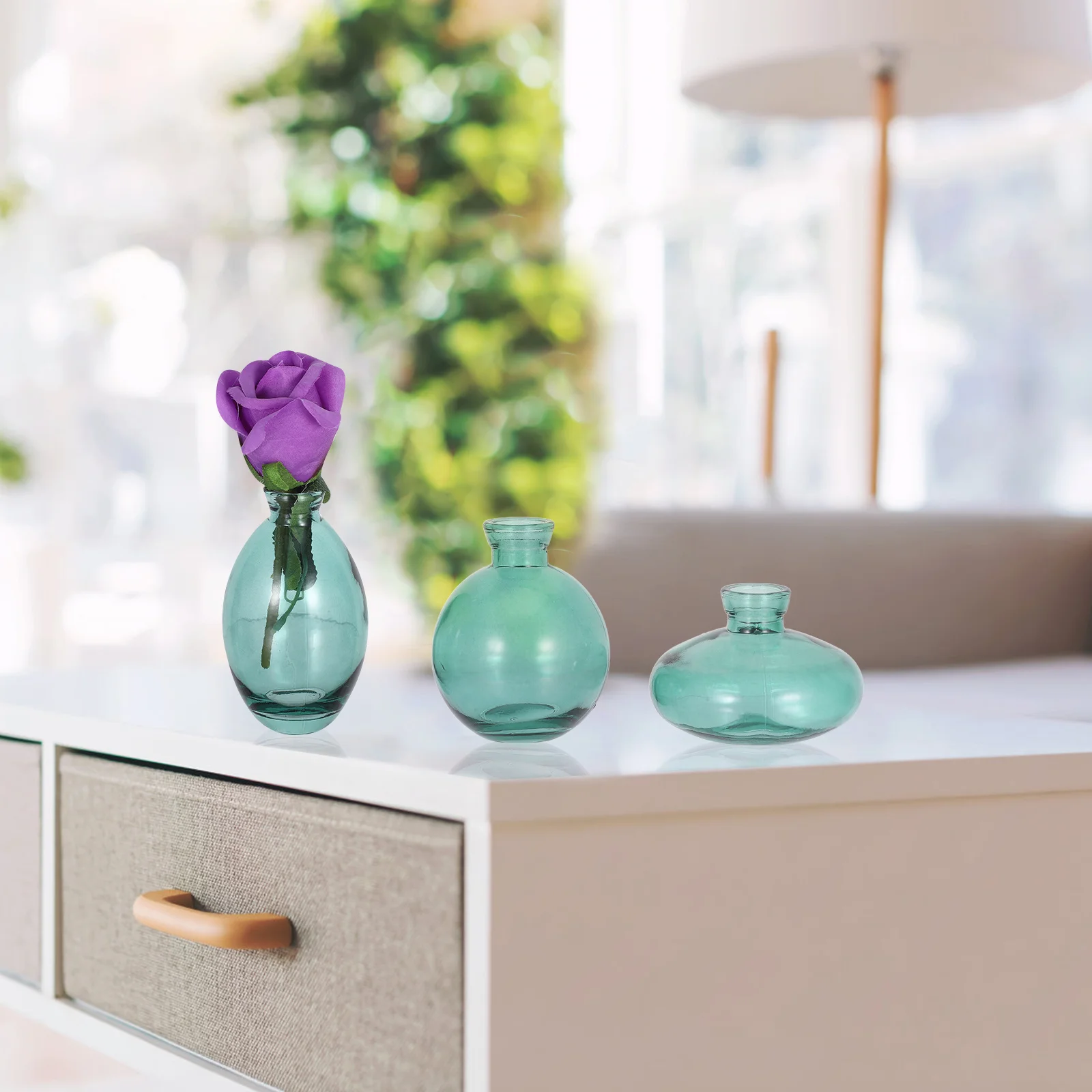 3 Pieces Blue Transparent Glass Mini Vase Set Decorative Flower Pot Wedding Living Room Bedroom Table Centerpieces 
3 Pieces Blue Transparent Glass Mini Vase Set Decorative Flower Pot Wedding Living Room Bedroom Table Centerpieces