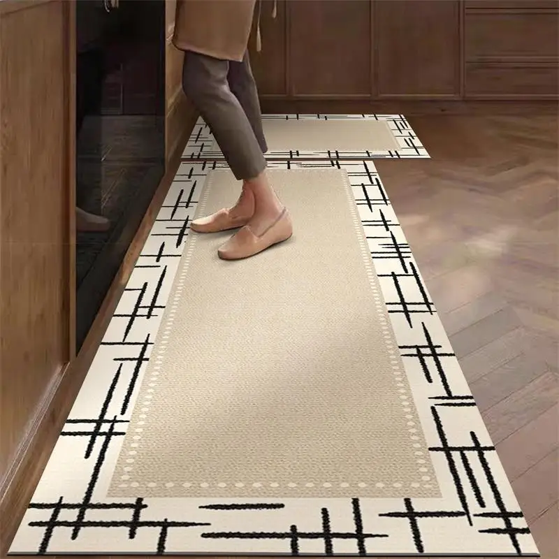 Kitchen Rug Pvc Waterproof Leather Carpet Beige Long Floor Mat Non-slip Oil-proof Home Decoration Vinyl Rugs Alfombras De Cocina
Kitchen Rug Pvc Waterproof Leather Carpet Beige Long Floor Mat Non-slip Oil-proof Home Decoration Vinyl Rugs Alfombras De Cocina