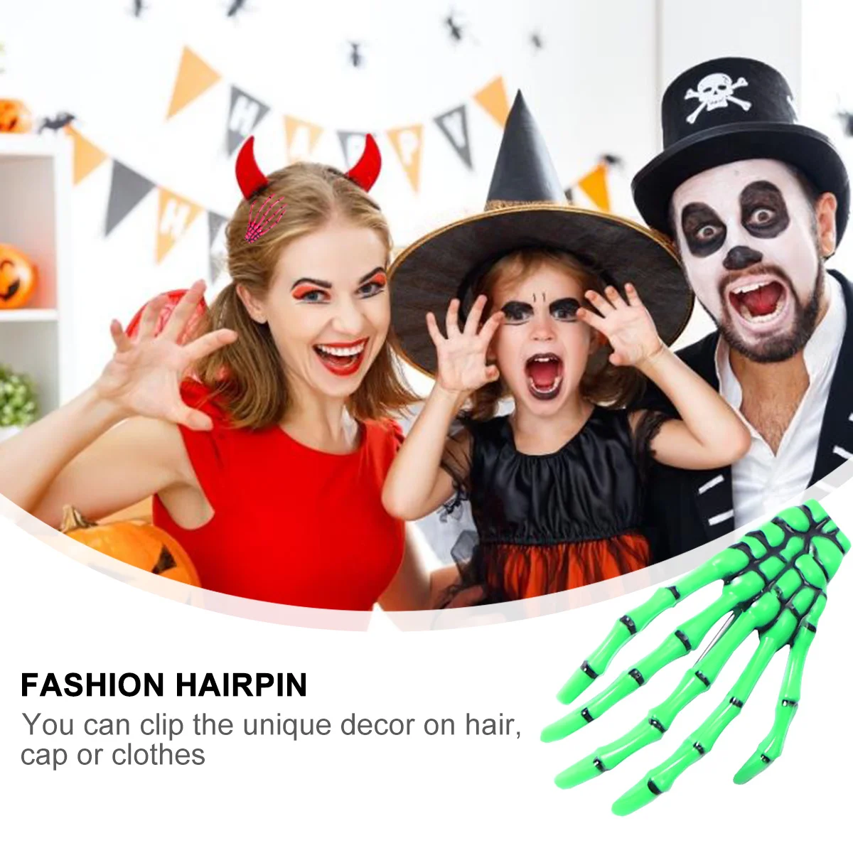 8Pcs Hand Halloween Hair Clips Plastic Creative Hairpin Decorative Barrette Accessories Fashion Hairpin
8Pcs Hand Halloween Hair Clips Plastic Creative Hairpin Decorative Barrette Accessories Fashion Hairpin