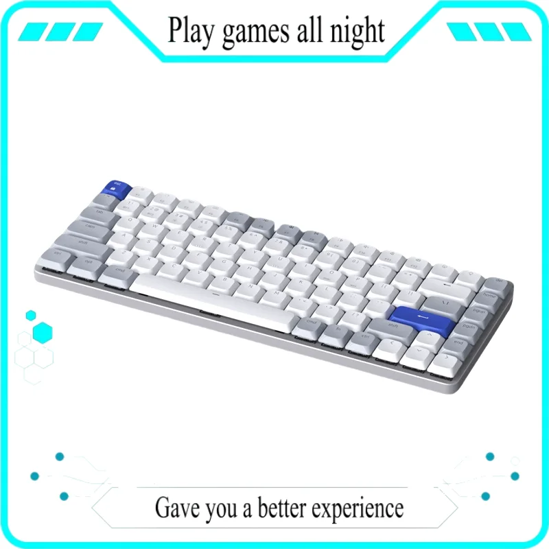 Wireless Low Axis Mechanical Keyboard Silent Ultra-Thin Portable 84 Key 75% Layout Mac/Win/Anderson Compatible Office Keyboard
Wireless Low Axis Mechanical Keyboard Silent Ultra-Thin Portable 84 Key 75% Layout Mac/Win/Anderson Compatible Office Keyboard