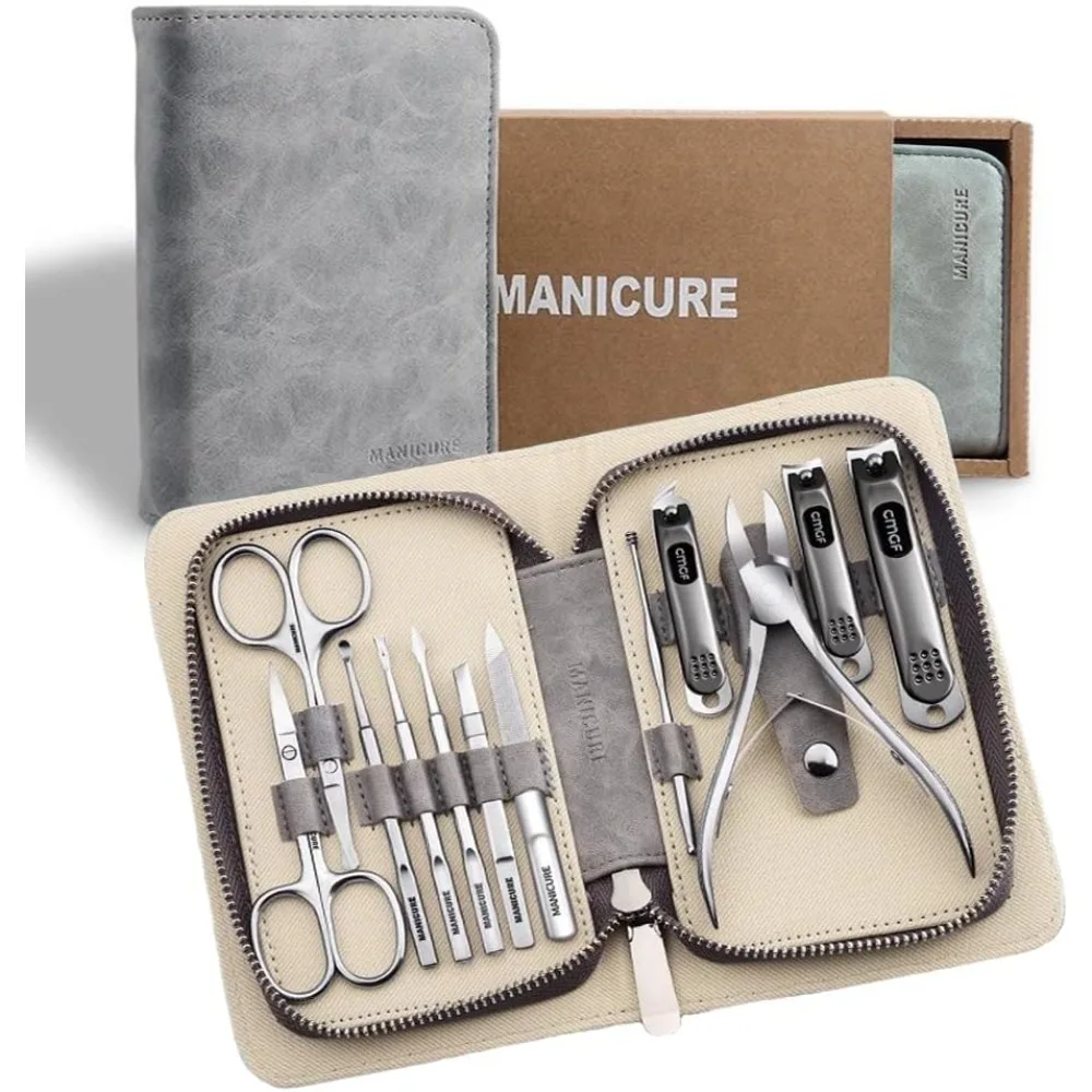 Professional Manicure Kit, Nail Scissors, Cuticle Cutter, Nail Clipper, Hand Sanitizer, Grey
Professional Manicure Kit, Nail Scissors, Cuticle Cutter, Nail Clipper, Hand Sanitizer, Grey
