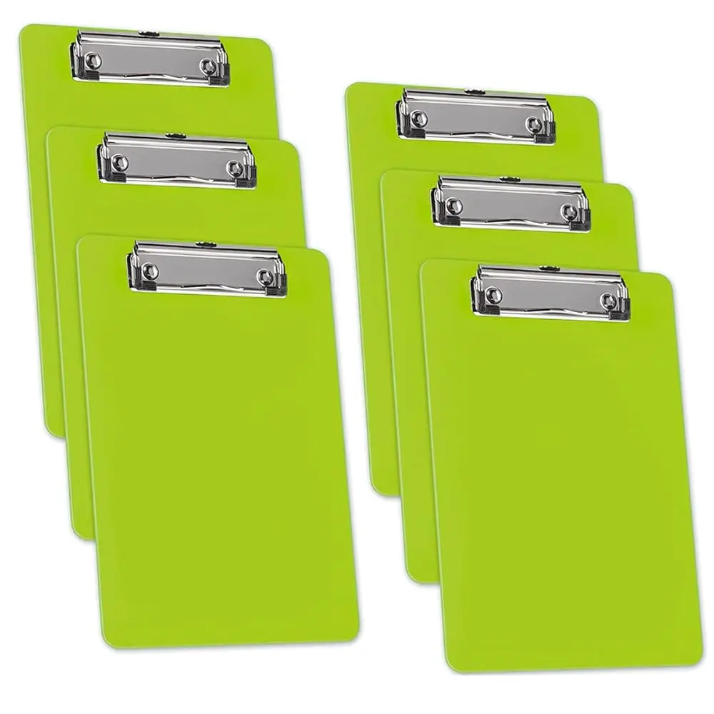 Free Shipping-Clipboard Memo Size A5 (9 1/4” x 6 5/16”) Low Profile Clip (Plastic) (Green Citrus Color) (6 Pack)
Free Shipping-Clipboard Memo Size A5 (9 1/4” x 6 5/16”) Low Profile Clip (Plastic) (Green Citrus Color) (6 Pack)