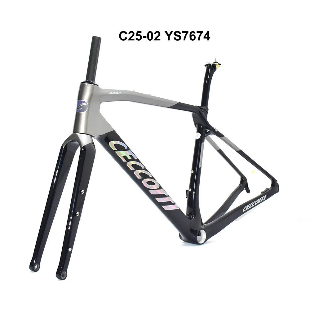 Carbon Road Bike Frame Set, Disc Brake, Full Hidden Cable, Bicycle Frame, Cyclocross, 700C * 47C, 2024 
Carbon Road Bike Frame Set, Disc Brake, Full Hidden Cable, Bicycle Frame, Cyclocross, 700C * 47C, 2024