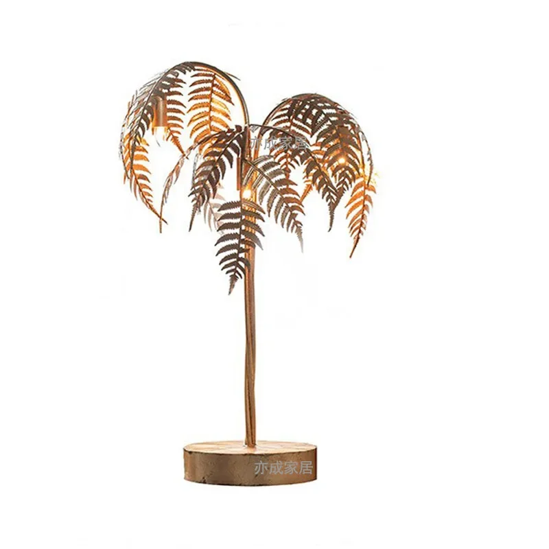 American fashion retro wrought iron palm tree desk lamp hotel desk lamp
American fashion retro wrought iron palm tree desk lamp hotel desk lamp