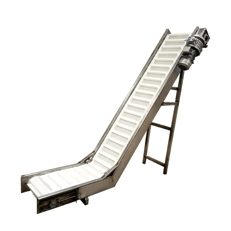 Vertical Z Type Cleated Incline Lifting Food Grade PU PVC Side Wall Skirt Belt Bucket Elevator Conveyor with Hopper Customized
Vertical Z Type Cleated Incline Lifting Food Grade PU PVC Side Wall Skirt Belt Bucket Elevator Conveyor with Hopper Customized