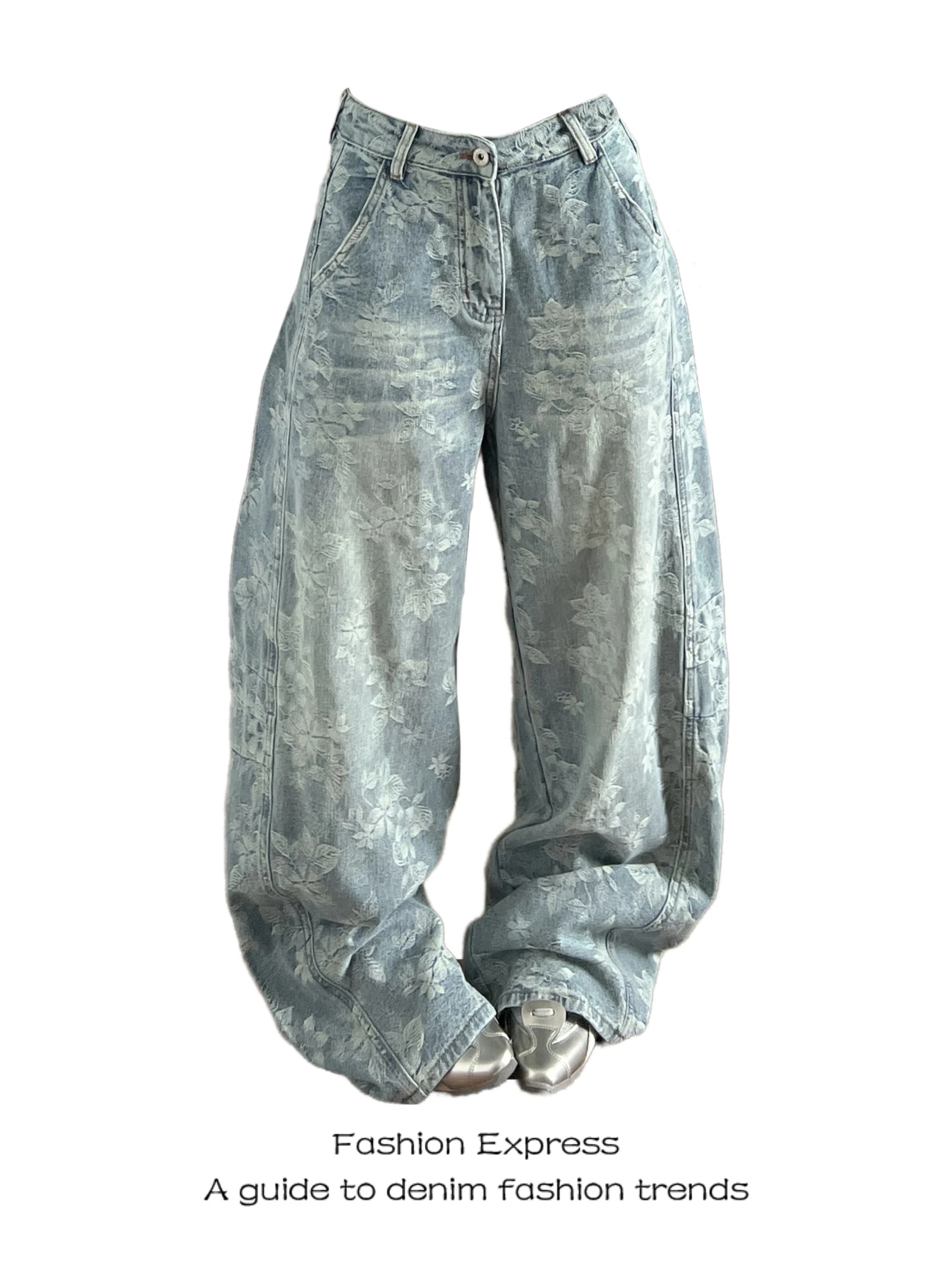 Retro Embroidered Wide Leg Denim Jeans High Waist Loose Fitting Slimming Pants Casual Style Floral Pattern All Season Wear
Retro Embroidered Wide Leg Denim Jeans High Waist Loose Fitting Slimming Pants Casual Style Floral Pattern All Season Wear