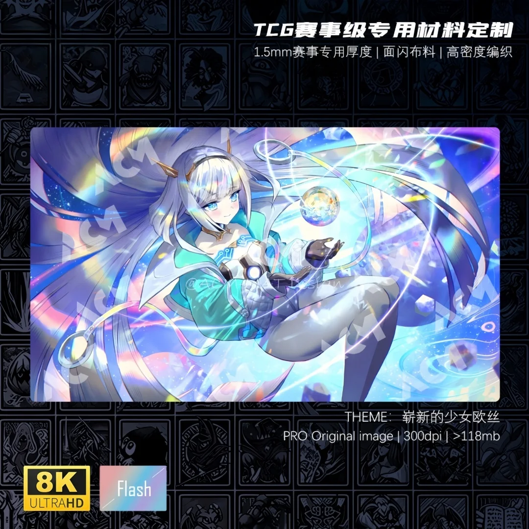 600x350mm Shadowverse Fresh-Faced Girl Owlcat Series Trading Card Playmat 1.5mmNoSeamEdge SVE Single Rubber Board Game Card Mat
600x350mm Shadowverse Fresh-Faced Girl Owlcat Series Trading Card Playmat 1.5mmNoSeamEdge SVE Single Rubber Board Game Card Mat