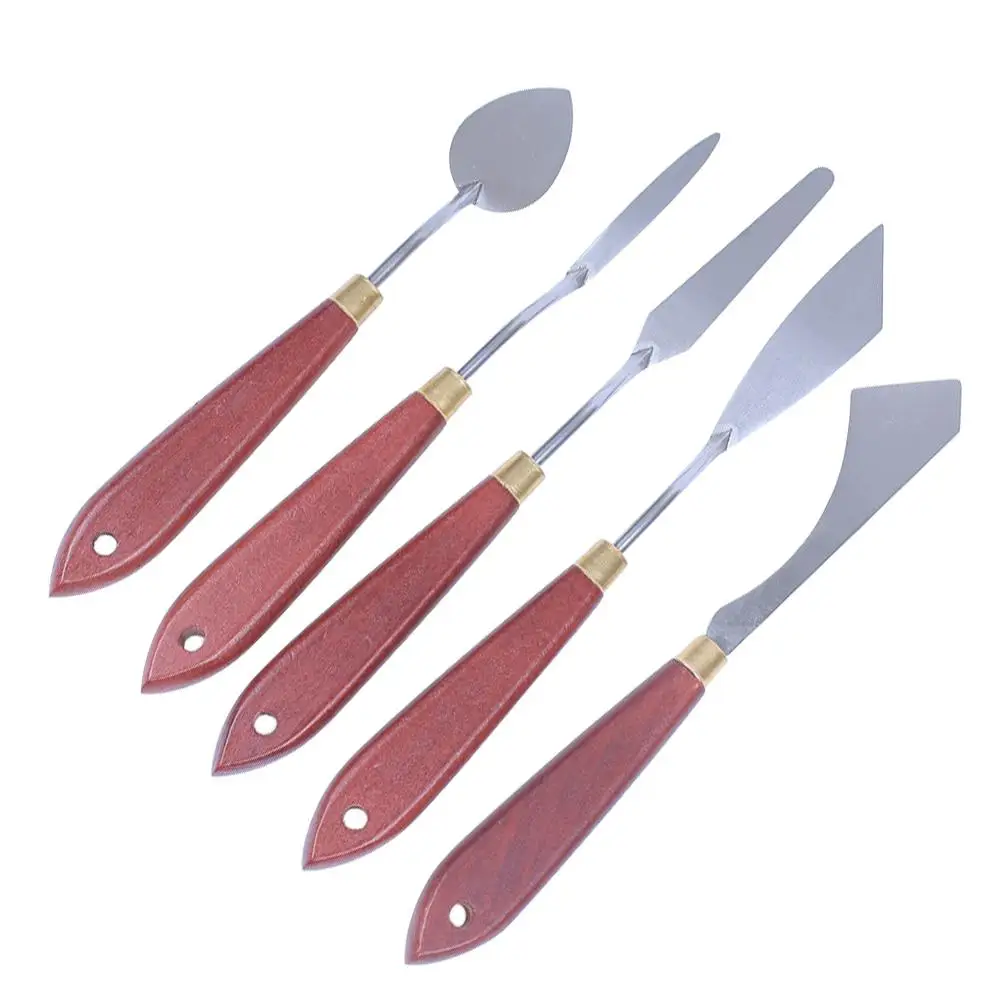 Oil Painting Spatula Set Wood Handle Stainless Steel Color Mixing Scrapers Student Painting Spatula Set Supplies Kit
Oil Painting Spatula Set Wood Handle Stainless Steel Color Mixing Scrapers Student Painting Spatula Set Supplies Kit