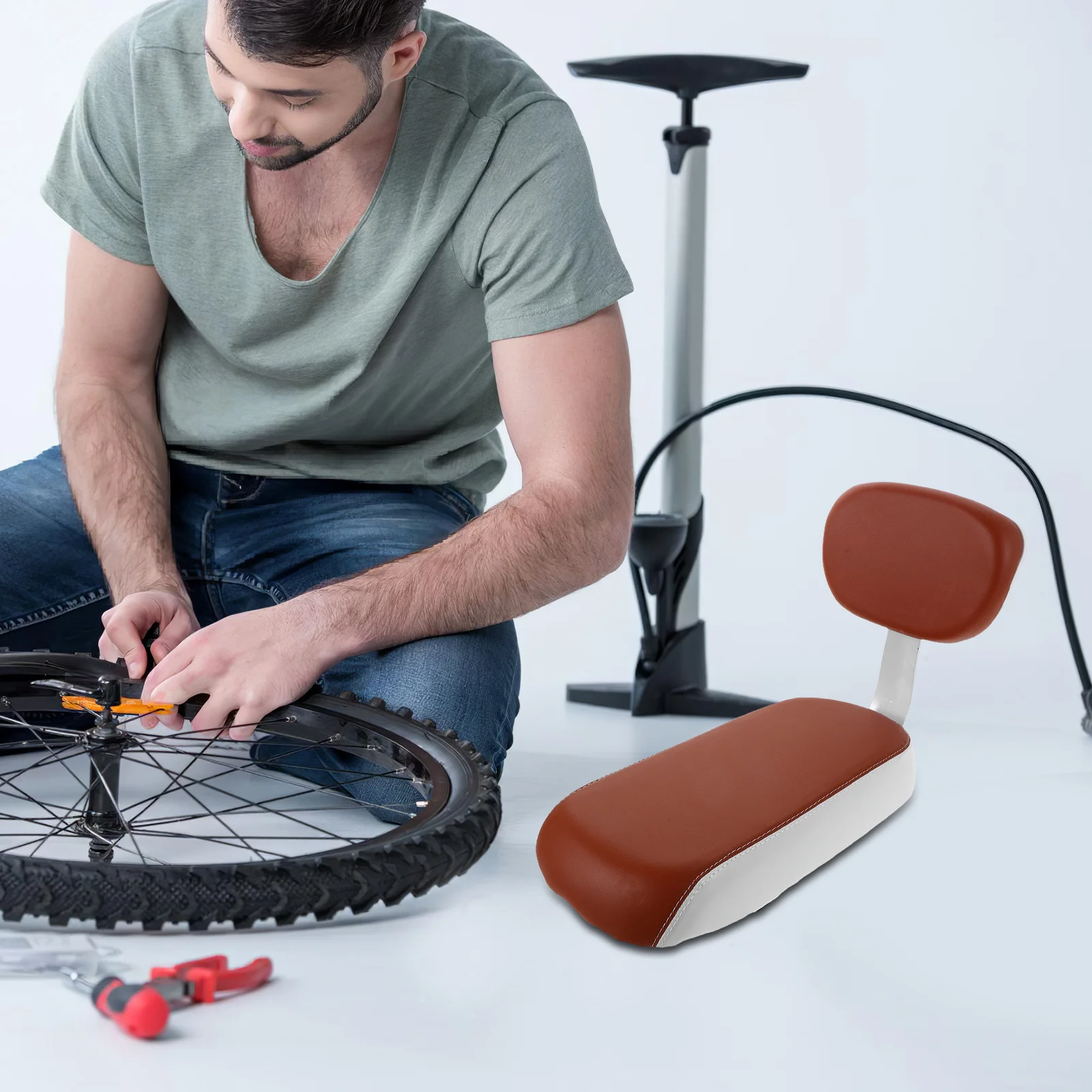 1 Set Bike Rear Seat Cushion Backrest Padded For Adult Passenger Universal Fit Mountain Bikes Rainproof Durable
1 Set Bike Rear Seat Cushion Backrest Padded For Adult Passenger Universal Fit Mountain Bikes Rainproof Durable