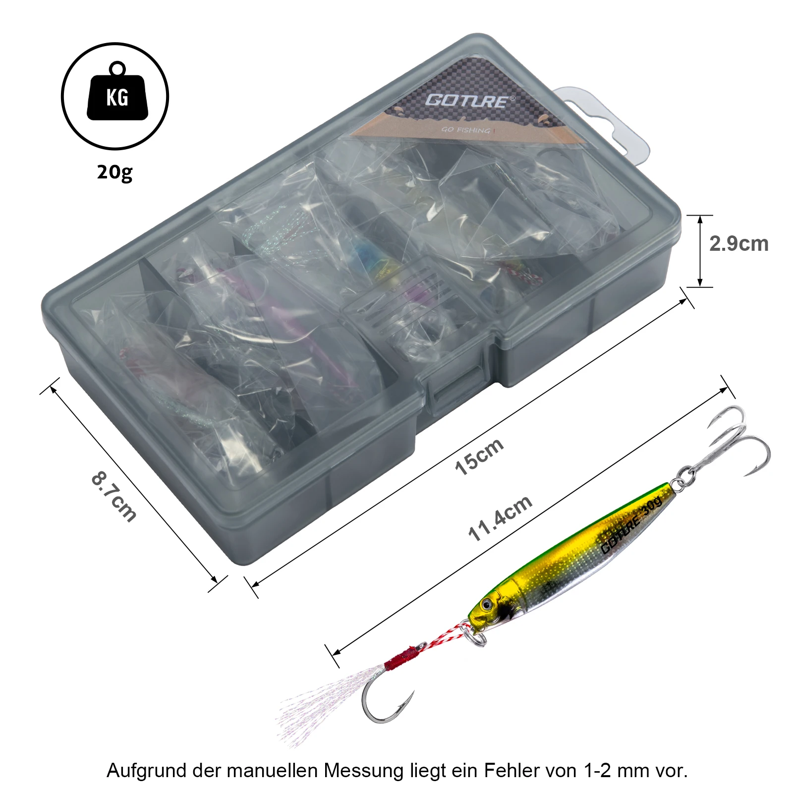 Рыболовные джиг-приманки Goture 20г/30г с лазерным покрытием, искусственная приманка с острыми крючками для морской и пресноводной рыбалки на басса, щуку, судака
Рыболовные джиг-приманки Goture 20г/30г с лазерным покрытием, искусственная приманка с острыми крючками для морской и пресноводной рыбалки на басса, щуку, судака