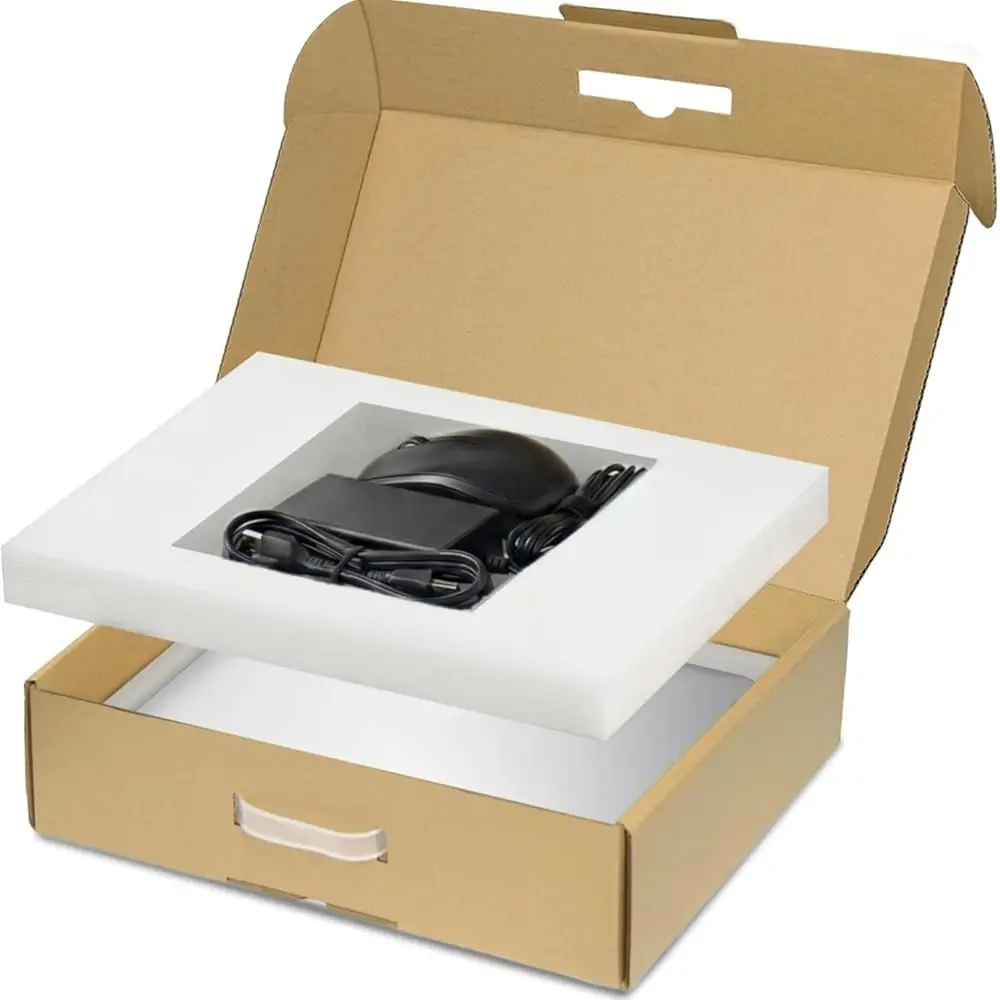 Laptop Shipping Box with Protection Foam & Anti-Static Bag, UN3481 Label for up to 17 Inches Notebook, Cardboard Laptop Box
Laptop Shipping Box with Protection Foam & Anti-Static Bag, UN3481 Label for up to 17 Inches Notebook, Cardboard Laptop Box