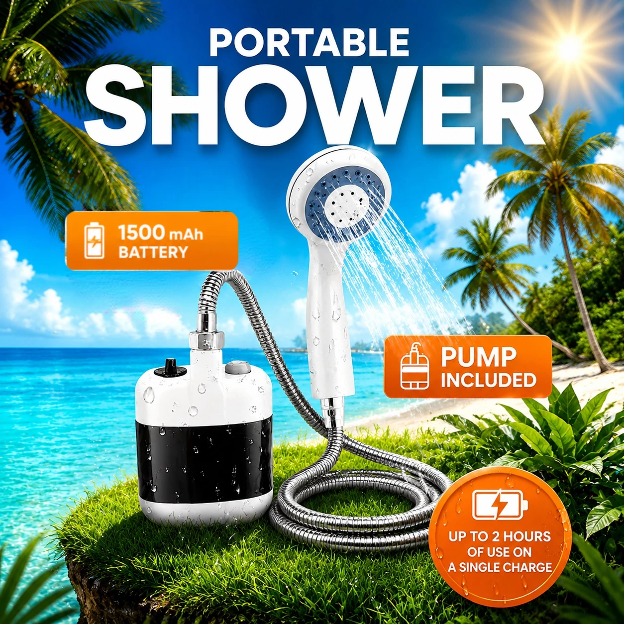 2026 Portable Outdoor Camping Shower USB Rechargeable Electric Pump Shower Head for Travel Hiking Beach Car Pet Cleaning Use
2026 Portable Outdoor Camping Shower USB Rechargeable Electric Pump Shower Head for Travel Hiking Beach Car Pet Cleaning Use