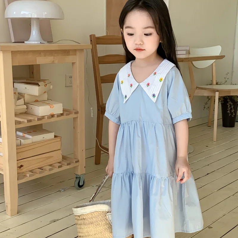 Children Summer Casual Dress Elegant Breathable Cute Fashion Frocks Skirt Korean Girl New Little Fresh Sweet Princess Skirt
Children Summer Casual Dress Elegant Breathable Cute Fashion Frocks Skirt Korean Girl New Little Fresh Sweet Princess Skirt