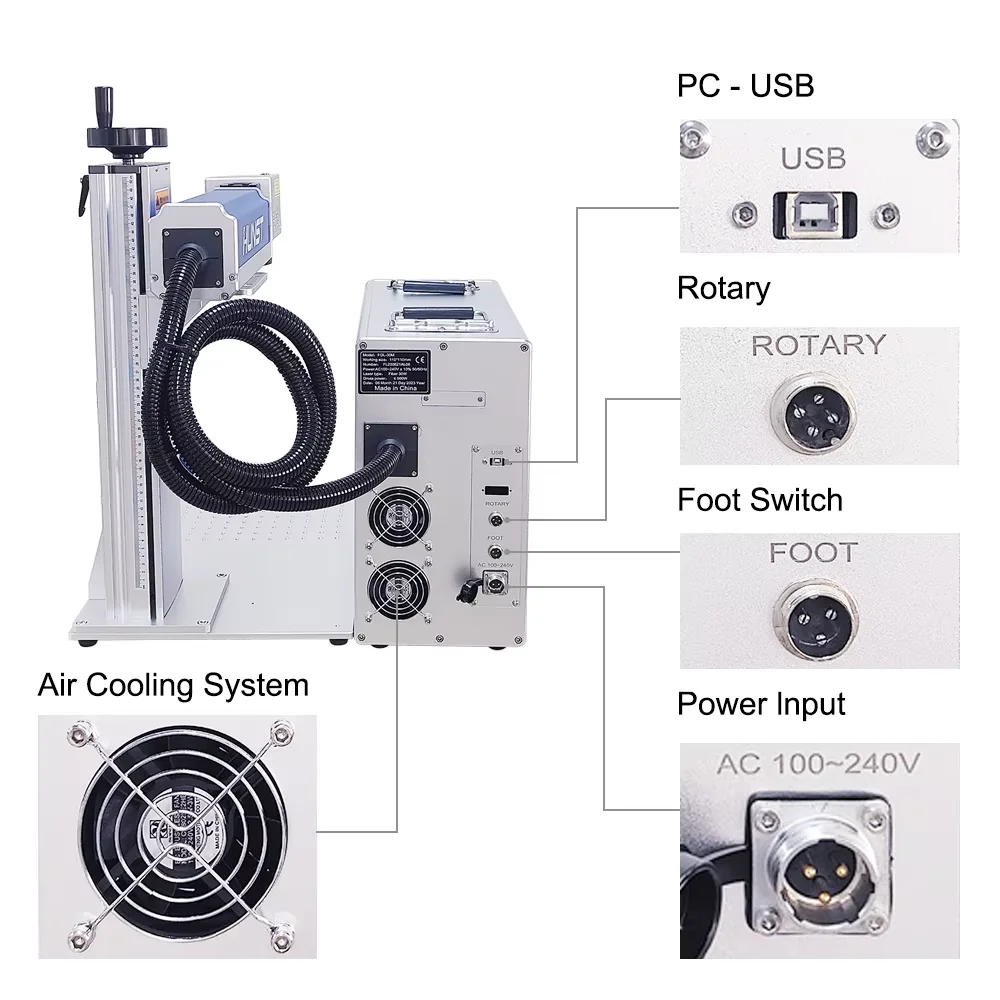 Factory 30W 50W Fiber Laser Marking Machine for DIY Jewelry,Gold,Silver,Ring, Bracelet, Metal Cutting Engraving Machine
Factory 30W 50W Fiber Laser Marking Machine for DIY Jewelry,Gold,Silver,Ring, Bracelet, Metal Cutting Engraving Machine