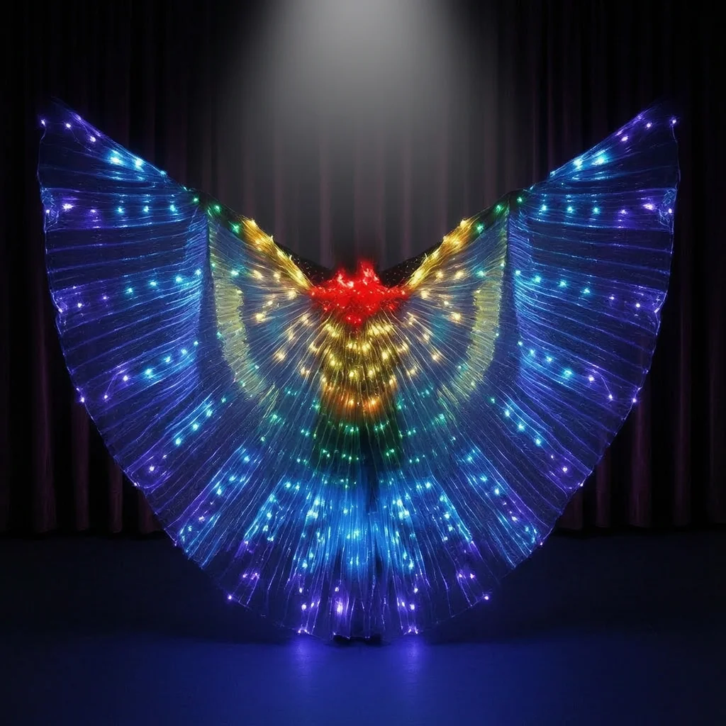Wings LED Glowing Belly Dance Adult Cosplay Halloween Stage Performance Color Christmas Party Show
Wings LED Glowing Belly Dance Adult Cosplay Halloween Stage Performance Color Christmas Party Show