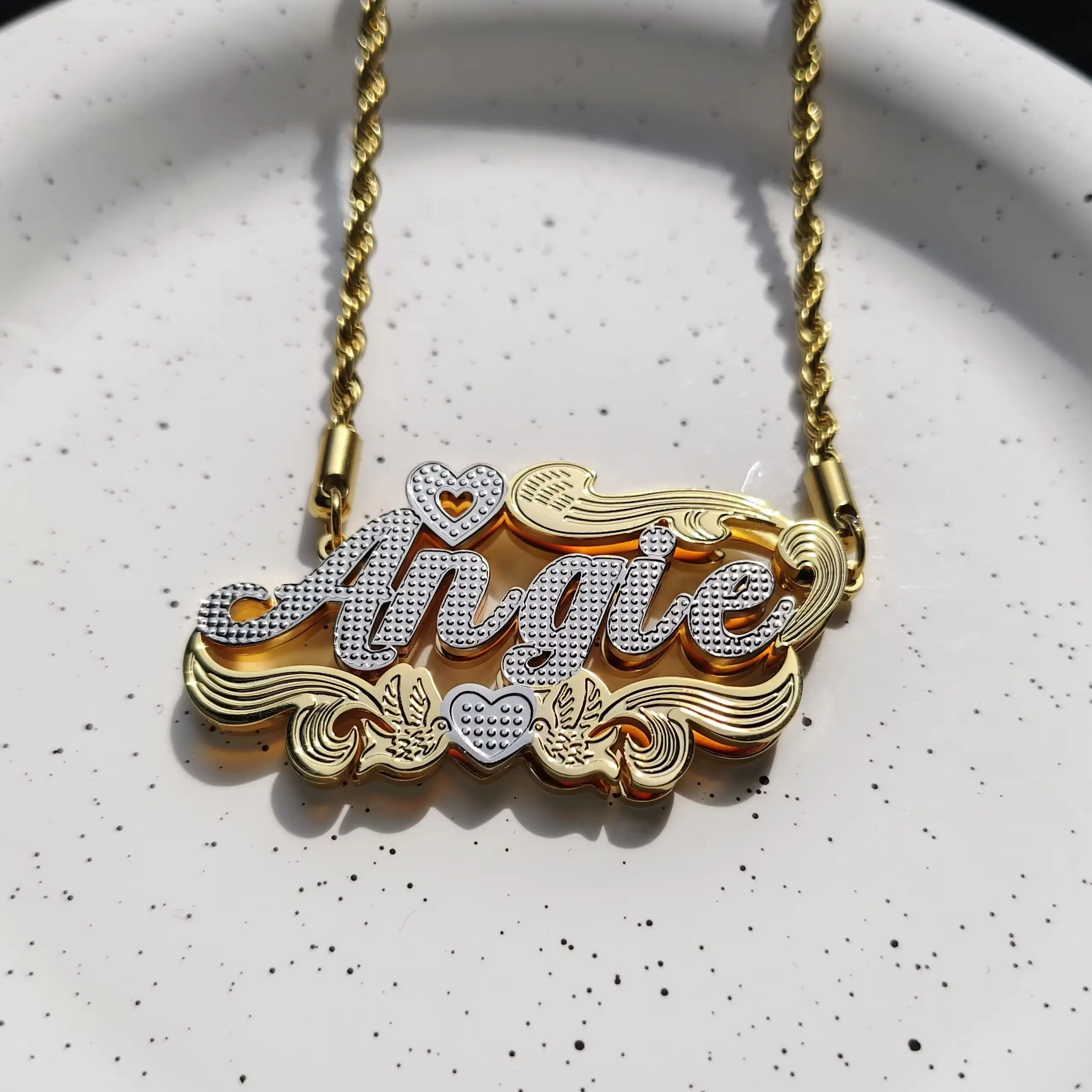 DHQH 2026 Персонализированное двухслойное ожерелье-цепочка с именем, 3D-ожерелье с инициалами, персонализированное ожерелье, подарок на Рождество
DHQH 2026 Персонализированное двухслойное ожерелье-цепочка с именем, 3D-ожерелье с инициалами, персонализированное ожерелье, подарок на Рождество