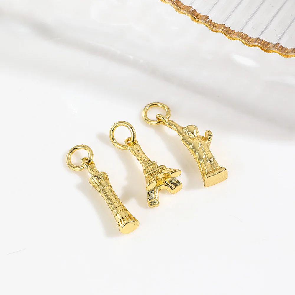 5 batches of small exquisite copper tower free Muse small pendant women's bracelet necklace DIY jewelry making materials
5 batches of small exquisite copper tower free Muse small pendant women's bracelet necklace DIY jewelry making materials