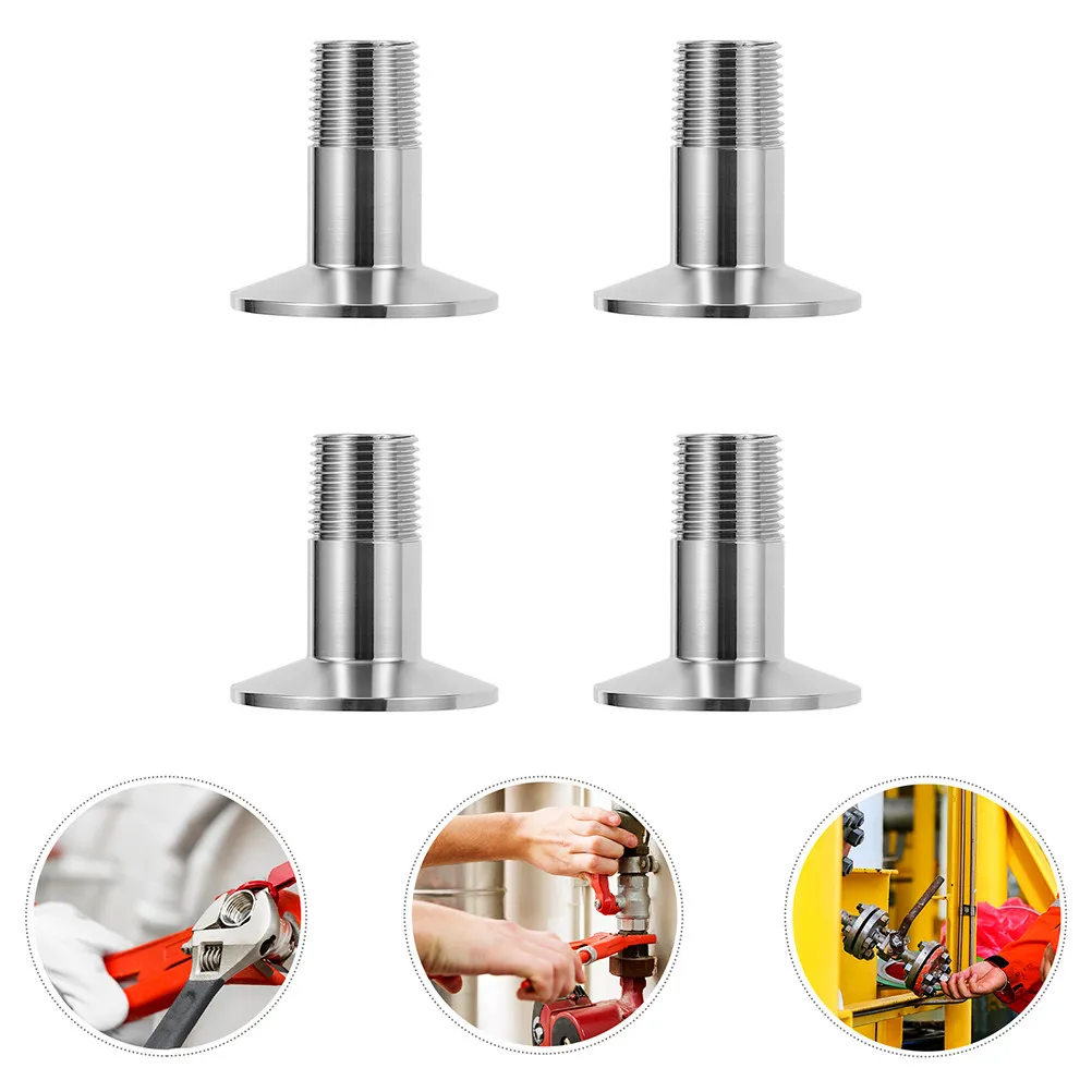 4Pcs Stainless Steel Ferrule Sanitary Fittings Tri Clamp Hose Barb Adapter Threaded Fitting Corrosion Resistant Home Brew
4Pcs Stainless Steel Ferrule Sanitary Fittings Tri Clamp Hose Barb Adapter Threaded Fitting Corrosion Resistant Home Brew