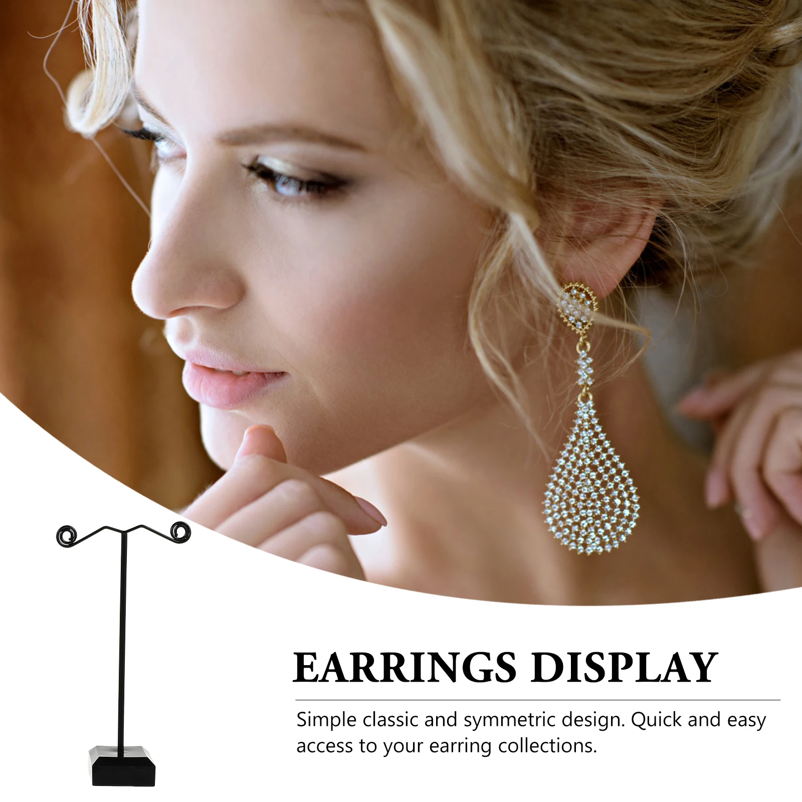 3 pcs Acrylic Holder Organizer Stand For Stud Dangle Earrings T-Shaped Jewelry Rack Home Commercial Use Simple Design Earrings 
3 pcs Acrylic Holder Organizer Stand For Stud Dangle Earrings T-Shaped Jewelry Rack Home Commercial Use Simple Design Earrings