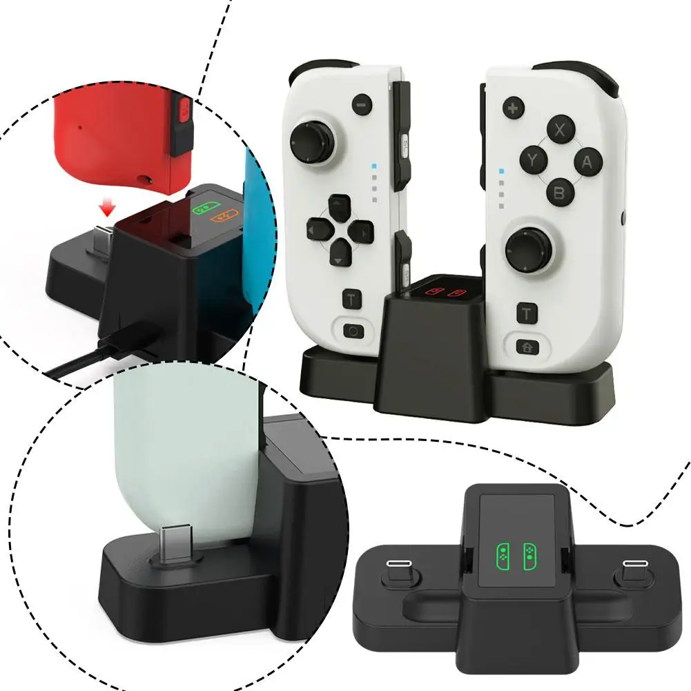 Зарядное устройство для Switch OLED Зарядная станция Док-станция для быстрой зарядки для Nintendo Switch OLED Joy Con и контроллера модели OLED с L N5U6
Зарядное устройство для Switch OLED Зарядная станция Док-станция для быстрой зарядки для Nintendo Switch OLED Joy Con и контроллера модели OLED с L N5U6