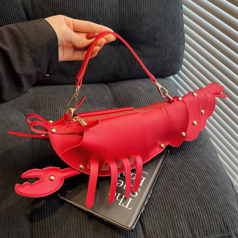 Creative Crayfish Shape Crossbody Bag Fashion Cute Trendy Handbag Personality Crossbody Bag Versatile Solid Color Shoulder Bag
Creative Crayfish Shape Crossbody Bag Fashion Cute Trendy Handbag Personality Crossbody Bag Versatile Solid Color Shoulder Bag