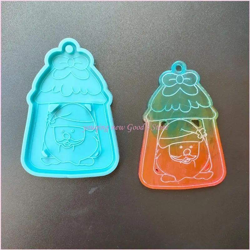 57QA Рождественский брелок для ключей из смолы, силиконовая форма для кулона, форма для ювелирных изделий «сделай сам»
57QA Рождественский брелок для ключей из смолы, силиконовая форма для кулона, форма для ювелирных изделий «сделай сам»