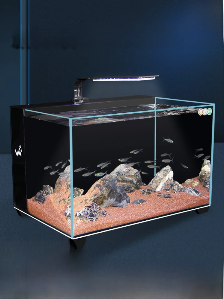 Small Desktop Fi Tank Living Room Ultra White Glass Self-Circulating Aquarium TV Cabinet Side Fi Bowl Home Decor
Small Desktop Fi Tank Living Room Ultra White Glass Self-Circulating Aquarium TV Cabinet Side Fi Bowl Home Decor
