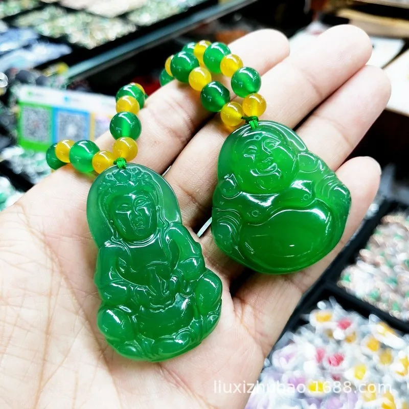 Sweater Chain Natural Agate Chalcedony Buddha Guanyin Necklace108Buddha Bead Necklace Pendant Green Chalcedony Bead Chain Set
Sweater Chain Natural Agate Chalcedony Buddha Guanyin Necklace108Buddha Bead Necklace Pendant Green Chalcedony Bead Chain Set