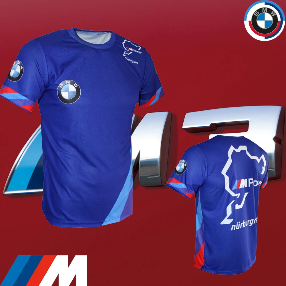 Новинка 2025 года, мужская футболка BMW M BLUE с гоночным автомобилем, летние быстросохнущие топы с короткими рукавами для автоспорта, дышащая футболка для гонок на автомобиле
Новинка 2025 года, мужская футболка BMW M BLUE с гоночным автомобилем, летние быстросохнущие топы с короткими рукавами для автоспорта, дышащая футболка для гонок на автомобиле