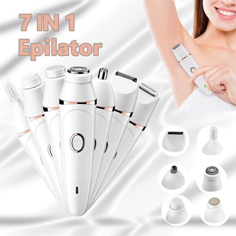 7in1 electric epilator women shaver eyebrow trimmer leg female facial hair remover bikini trimmer rechargeable lady shaver nose
7in1 electric epilator women shaver eyebrow trimmer leg female facial hair remover bikini trimmer rechargeable lady shaver nose