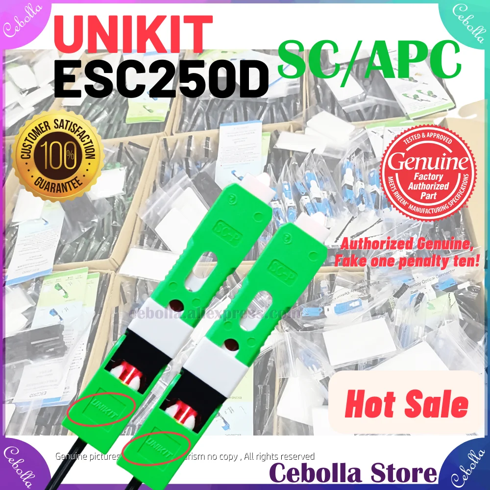 UNIKIT ESC250D Optic Fast Connector SC/APC SC UPC Optic Fiber Quick Connector SC/UPC Single Mode FTTH
UNIKIT ESC250D Optic Fast Connector SC/APC SC UPC Optic Fiber Quick Connector SC/UPC Single Mode FTTH