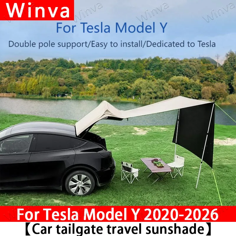 For New Tesla Model Y 2020-2026 Outdoor Car Trunk Tent Waterproof Car Extension Tent Sunshine-Proof Camping Car Accessories
For New Tesla Model Y 2020-2026 Outdoor Car Trunk Tent Waterproof Car Extension Tent Sunshine-Proof Camping Car Accessories