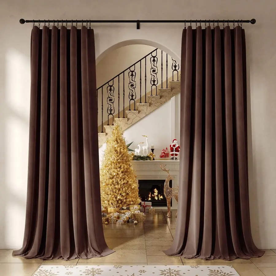 Coffee Brown Velvet Curtains 84 Inches Long 2 Panels for Bedroom Living Room Soft Luxury Room Darkening Thermal Insulated Soundp
Coffee Brown Velvet Curtains 84 Inches Long 2 Panels for Bedroom Living Room Soft Luxury Room Darkening Thermal Insulated Soundp
