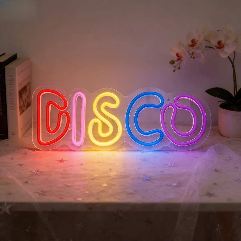 Disco Neon Sign LED USB Rechargeable Night Light Aesthetic Wall Art Decor for Bedroom Living Room Game Room Party Bar Gift
Disco Neon Sign LED USB Rechargeable Night Light Aesthetic Wall Art Decor for Bedroom Living Room Game Room Party Bar Gift