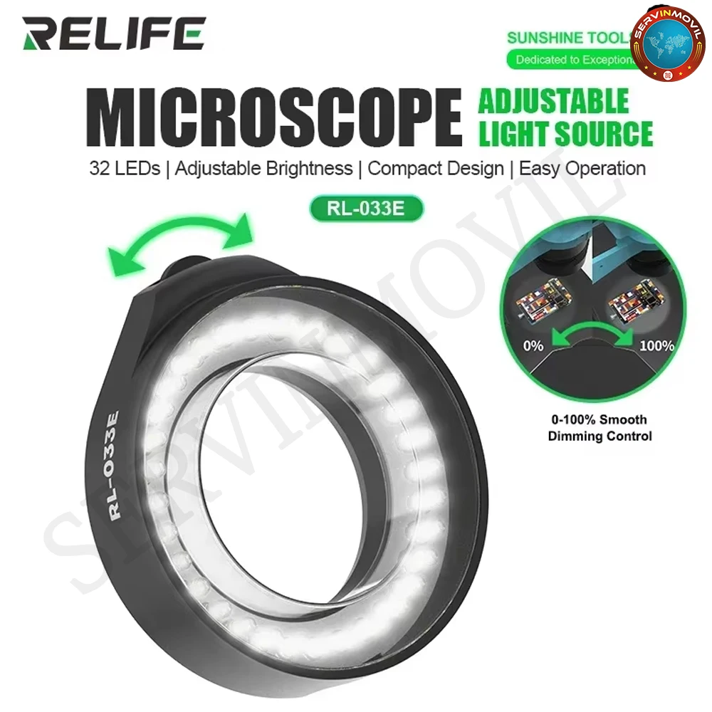 RELIFE RL-033E светодиодный светильник для микроскопа, регулируемая круглая лампа для ремонта телефона BGA для большинства стереомикроскопов, инструменты для источника света
RELIFE RL-033E светодиодный светильник для микроскопа, регулируемая круглая лампа для ремонта телефона BGA для большинства стереомикроскопов, инструменты для источника света