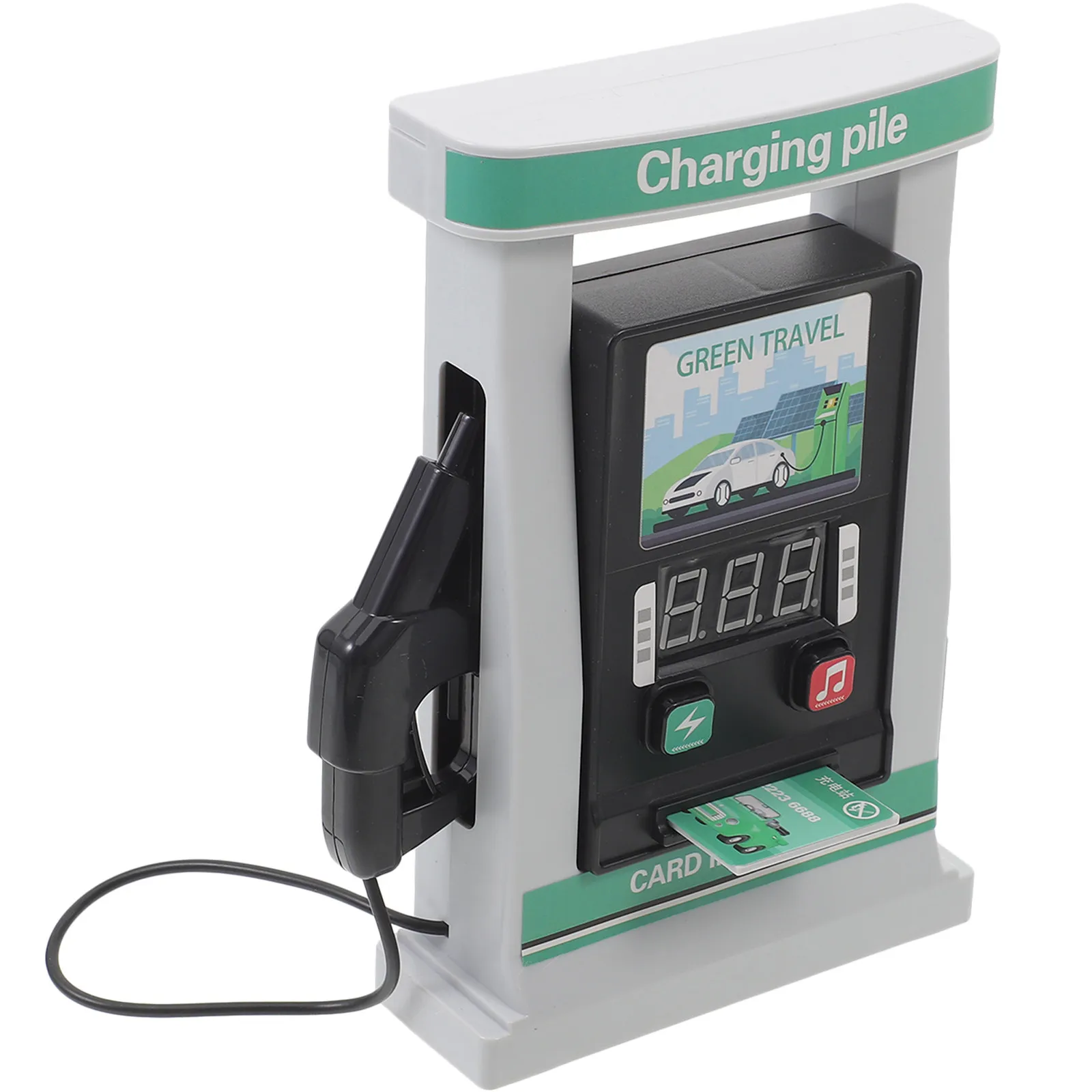 Simulation Charging Pile Multi-Function Swiping Card Voice Prompt Interactive DIY Educational Plaything Station Miniature
Simulation Charging Pile Multi-Function Swiping Card Voice Prompt Interactive DIY Educational Plaything Station Miniature