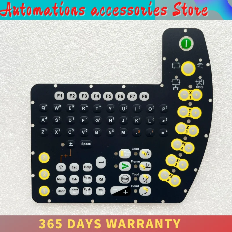 Новая мембранная клавиатура для робота-контроллера STAUBLI CS8C SP1, ПАТЕНТНАЯ ПЛОНКА, передняя накладная пленка для клавиатуры
Новая мембранная клавиатура для робота-контроллера STAUBLI CS8C SP1, ПАТЕНТНАЯ ПЛОНКА, передняя накладная пленка для клавиатуры