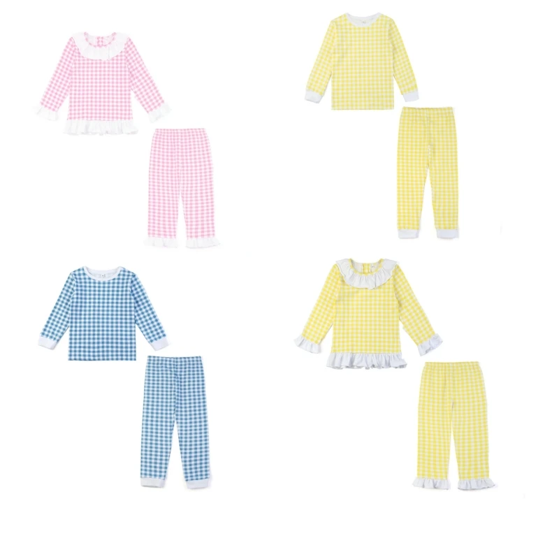 Cotton Plaid Boys Girls Pajamas Sets Sibling Matching Baby Clothes Pyjama Sleepwear Cute Ruffle Kids Pyjamas
Cotton Plaid Boys Girls Pajamas Sets Sibling Matching Baby Clothes Pyjama Sleepwear Cute Ruffle Kids Pyjamas