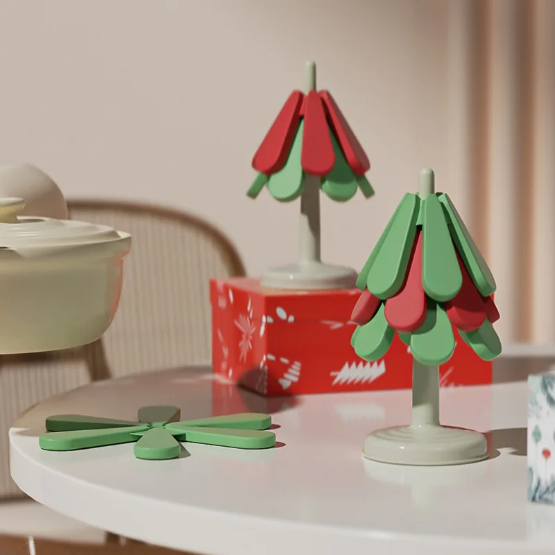 1/4PC Silicone Mat Dishes Tree Design Stand Insulation Pad Set Coaster for Teapot Hot Pots Christmas Placemats Dining Table Gift
1/4PC Silicone Mat Dishes Tree Design Stand Insulation Pad Set Coaster for Teapot Hot Pots Christmas Placemats Dining Table Gift