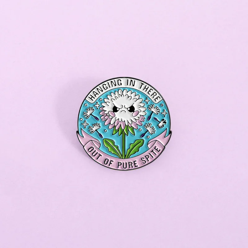 Hanging In There Out Of Pure Spite Dandelion Enamel Pin Cute Angry Flower Brooch Funny Meme Lapel Badge Gift
Hanging In There Out Of Pure Spite Dandelion Enamel Pin Cute Angry Flower Brooch Funny Meme Lapel Badge Gift