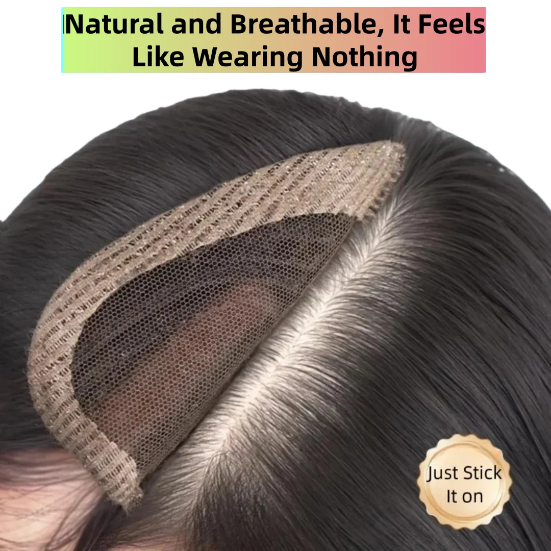 Upgraded Magic Paste Hook & Loop Hair Topper No Clips Needed Bangs Hair Coverage Patch 100% Human Hair Toppers Women Add Volume
Upgraded Magic Paste Hook & Loop Hair Topper No Clips Needed Bangs Hair Coverage Patch 100% Human Hair Toppers Women Add Volume