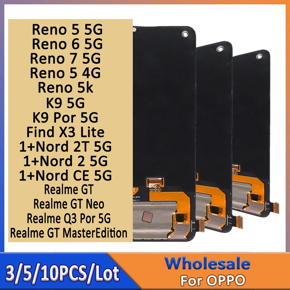 3/5/10 для OPPO Reno 5 6 7 5G 5K ЖК-дисплей K9 K9 Por 5G Экран 1 + Nord 2T 2 CE 5G Дисплей Realme Q3 Por 5G GT Neo GT Master Edition
3/5/10 для OPPO Reno 5 6 7 5G 5K ЖК-дисплей K9 K9 Por 5G Экран 1 + Nord 2T 2 CE 5G Дисплей Realme Q3 Por 5G GT Neo GT Master Edition