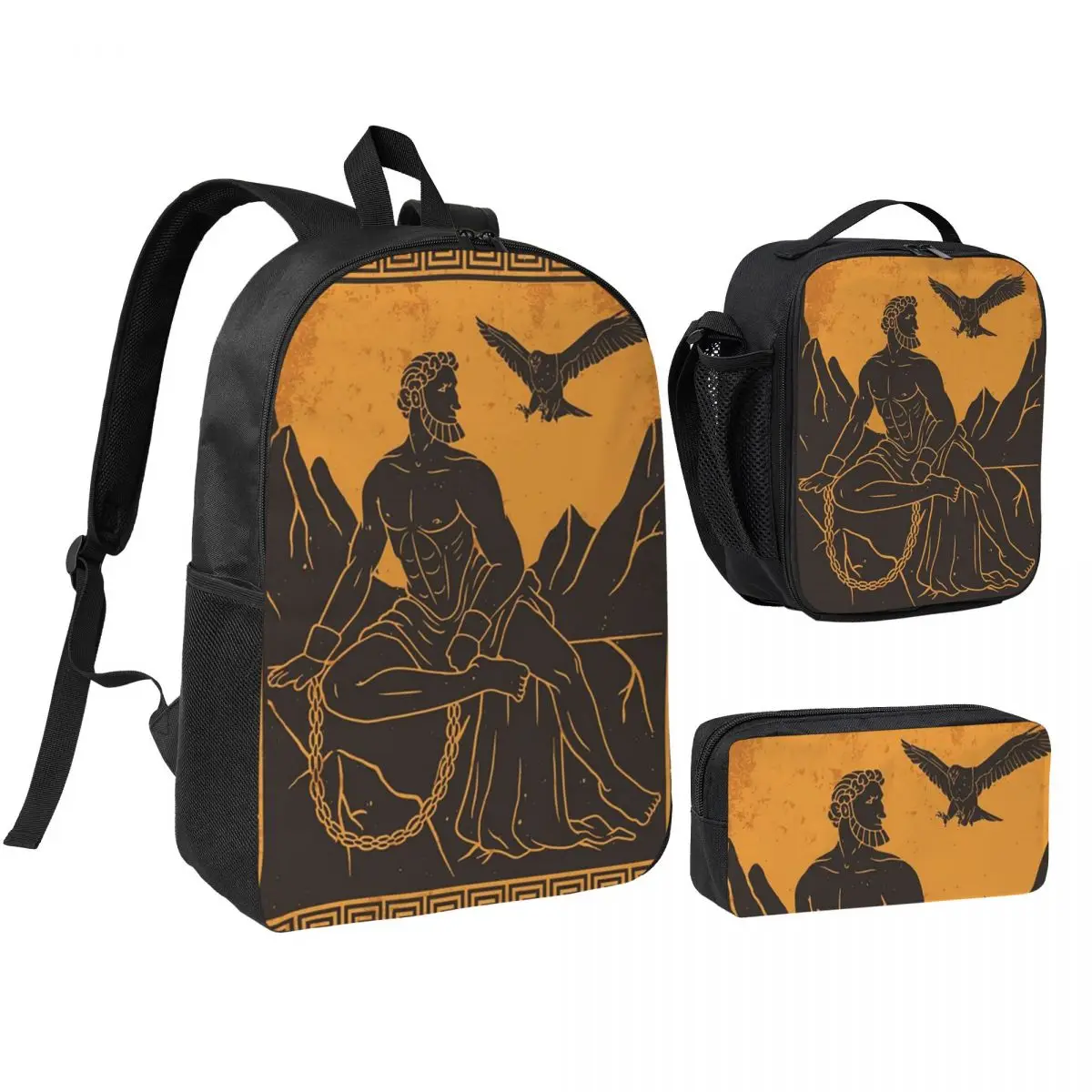 Prometheus Greek Mythology Backpack Boys Girls BookBag School Bag Shoulder Bags 3ps Insulated Lunch Bag Pencil Case
Prometheus Greek Mythology Backpack Boys Girls BookBag School Bag Shoulder Bags 3ps Insulated Lunch Bag Pencil Case