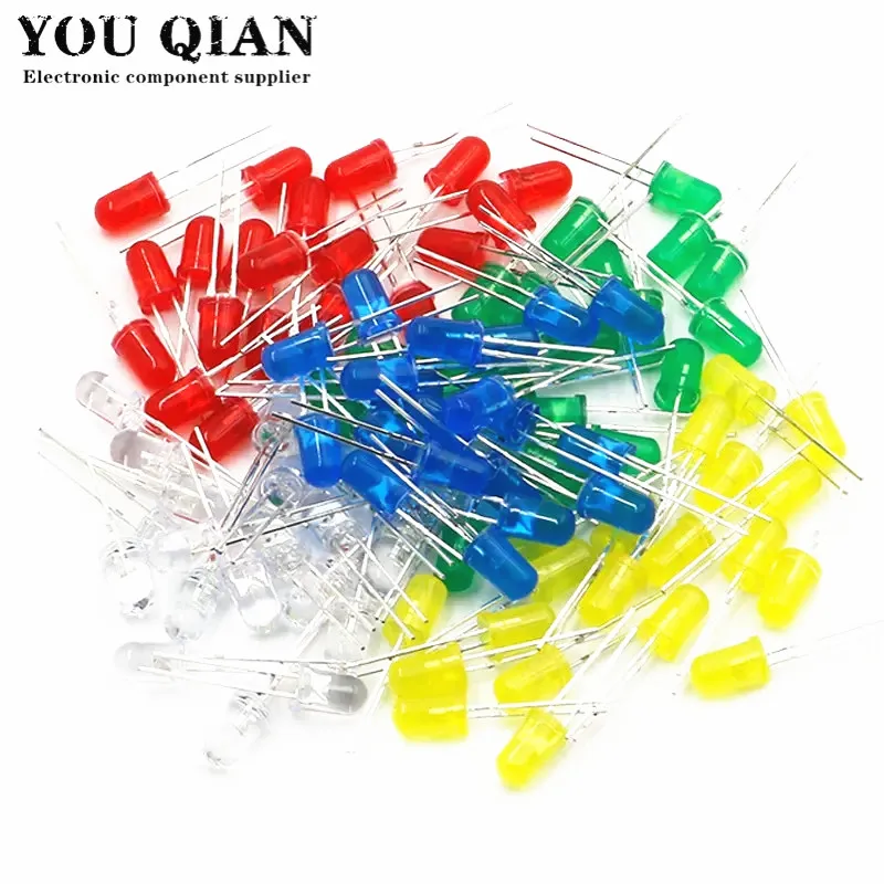 LED Diode Light Assorted Kit 5MM Green Blue White Yellow Red COMPONENT DIY Kit New Original For Arduino
LED Diode Light Assorted Kit 5MM Green Blue White Yellow Red COMPONENT DIY Kit New Original For Arduino