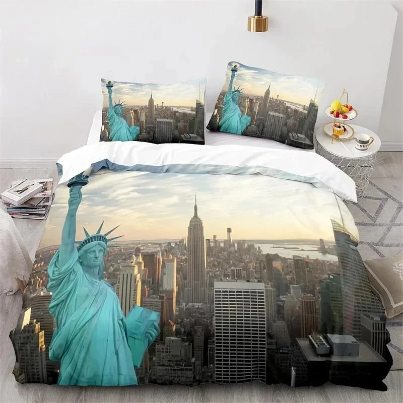 Statue Of Liberty Duvet Cover King Size Microfiber World Famous Building Bedding Set New York Landmark Cityscape Comforter Cover
Statue Of Liberty Duvet Cover King Size Microfiber World Famous Building Bedding Set New York Landmark Cityscape Comforter Cover
