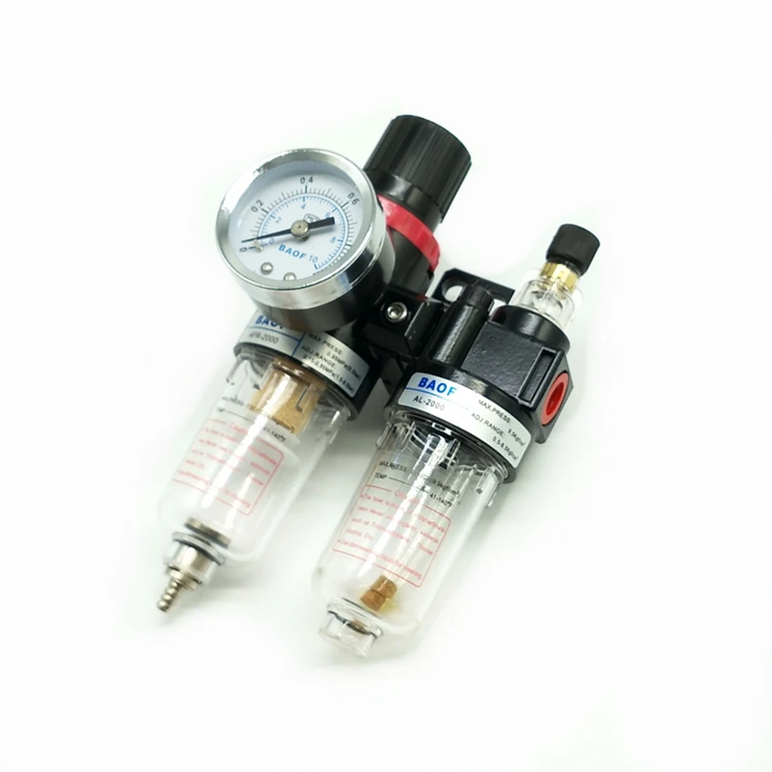 AFC2000 1/4'' Port Air Source Treatment Unit F.R.L Combination Air Filter Regulator and Lubricator
AFC2000 1/4'' Port Air Source Treatment Unit F.R.L Combination Air Filter Regulator and Lubricator