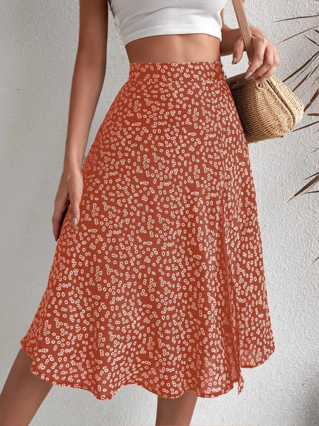 Frenchy Floral Print Ruched Split Thigh Skirt Summer Sexy Slim Flower Buttom Midi Skirt Vintage Bohemia Casual Street Clothing
Frenchy Floral Print Ruched Split Thigh Skirt Summer Sexy Slim Flower Buttom Midi Skirt Vintage Bohemia Casual Street Clothing