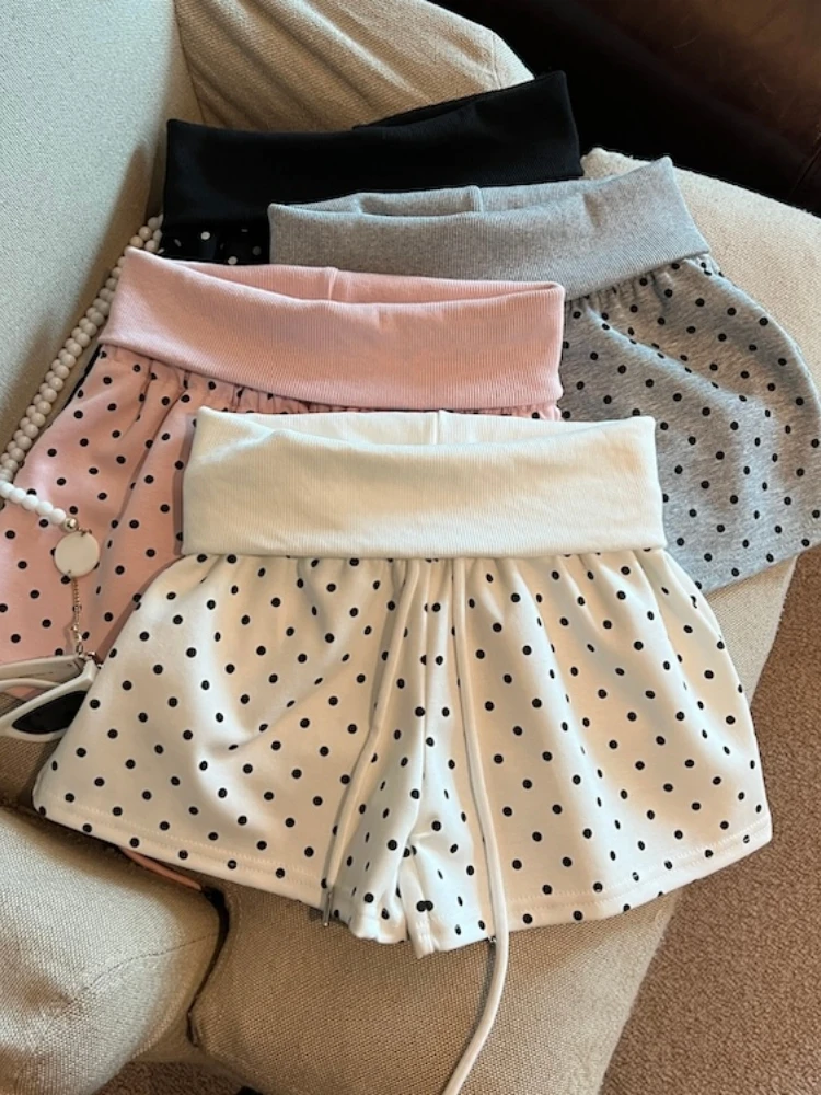 High Waist Polka Dot Drawstring Short Pants Women's Summer New Style Sweet And Spicy Versatile Slimming Casual Pants
High Waist Polka Dot Drawstring Short Pants Women's Summer New Style Sweet And Spicy Versatile Slimming Casual Pants