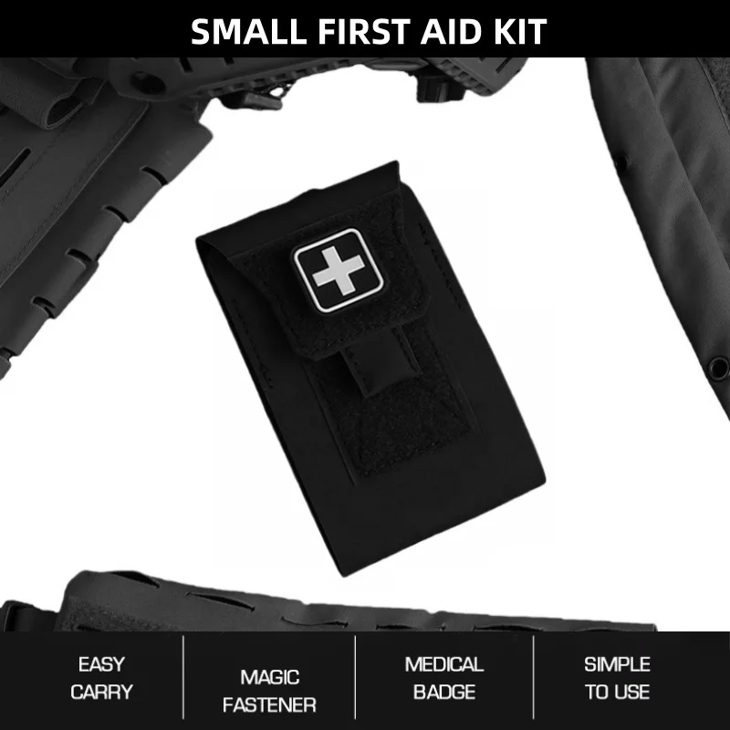 Portable Small First Aid Kit Pouch with Magic Fastener, Compact Emergency Medical Bag with Badge for Outdoor Survival & EDC Gear
Portable Small First Aid Kit Pouch with Magic Fastener, Compact Emergency Medical Bag with Badge for Outdoor Survival & EDC Gear